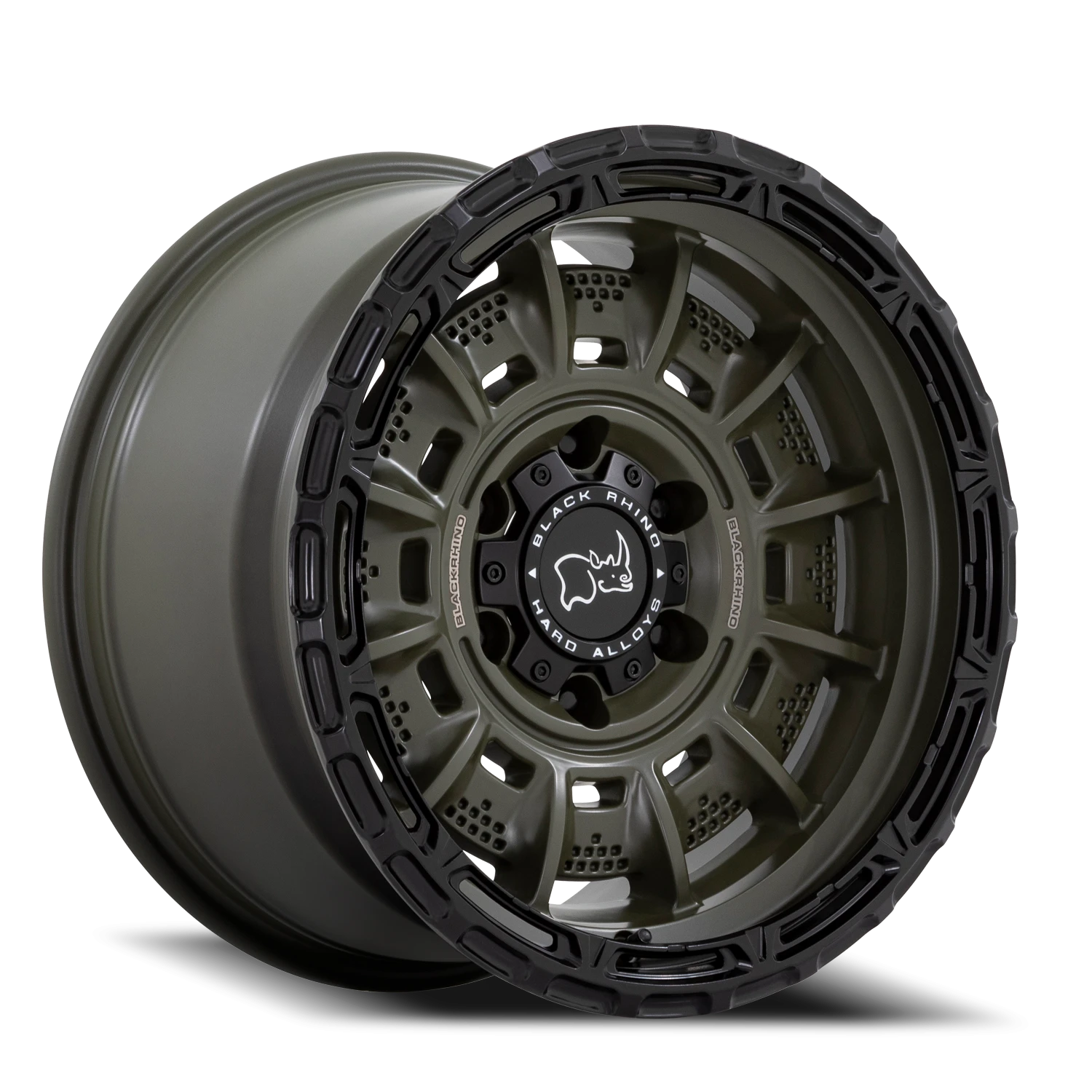 Black Rhino GR Legion   Olive Drab Green / Black Lip (20"x10", 8x180 Bolt Pattern, +-18mm Offset,...