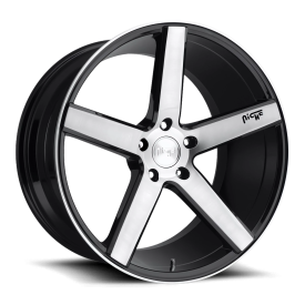 Milan M124 Gloss Black / Brushed
