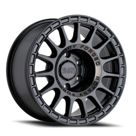 Black Rhino SGB Sandstorm  Semi Gloss Black / Machined Dark Tint Ring (17"x8", 5x114.3 Bolt Patte...