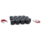 21MM HEX CAP SET BLK CLAM