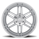 Black Rhino SL Katavi   Silver / Mirror Cut Face-Mirror Cut Lip (22"x10", 5x114.3 Bolt Pattern, +...